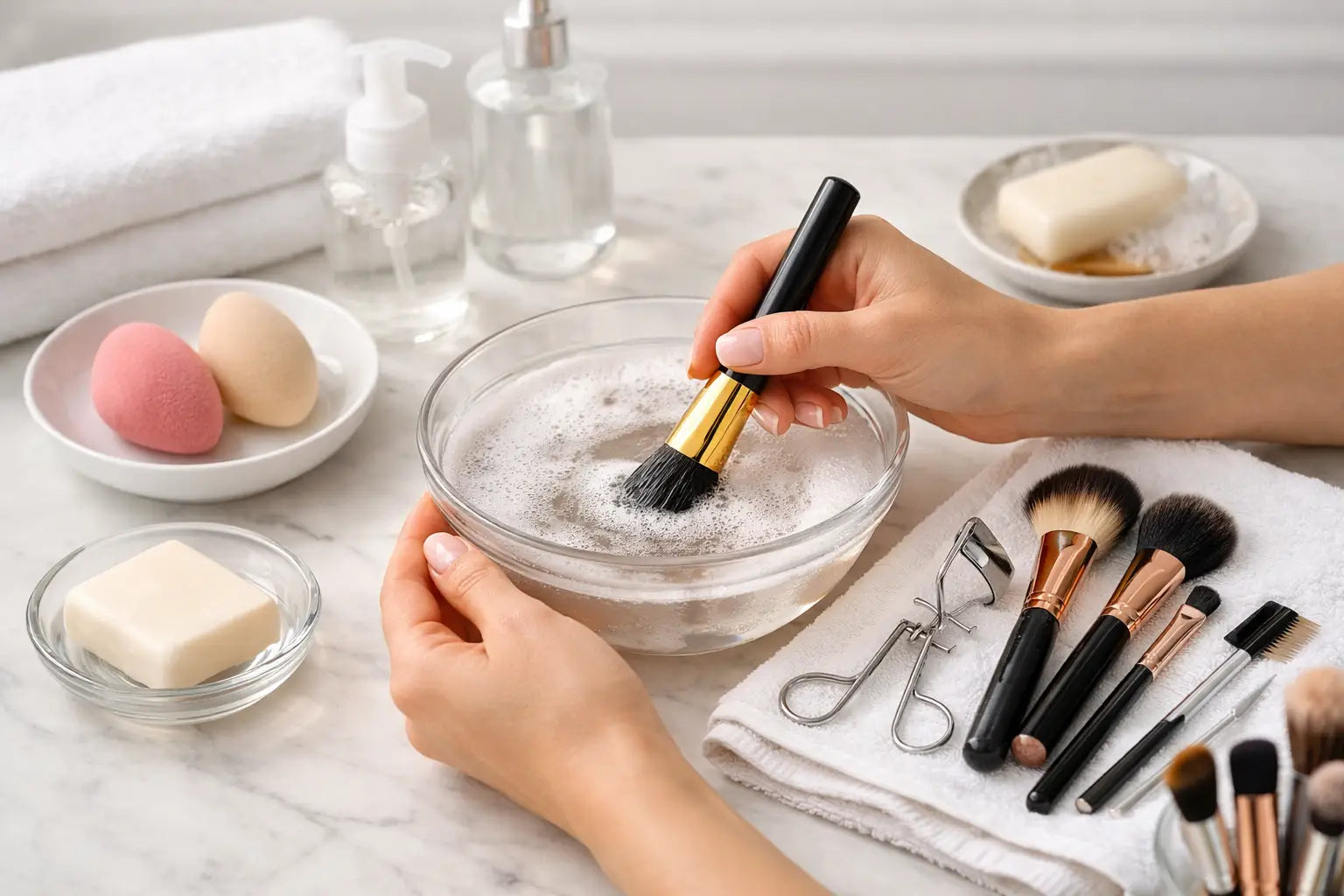 How to Clean Beauty Tools the Right Way