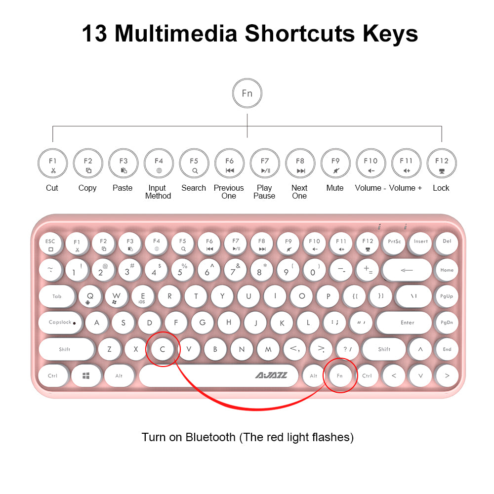 Bluetooth Keyboard Tablet Notebook Home Office