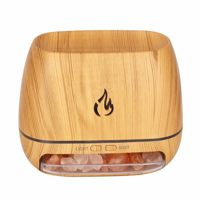 Salt Stone Simulation Flame Aroma Diffuser Heavy Fog