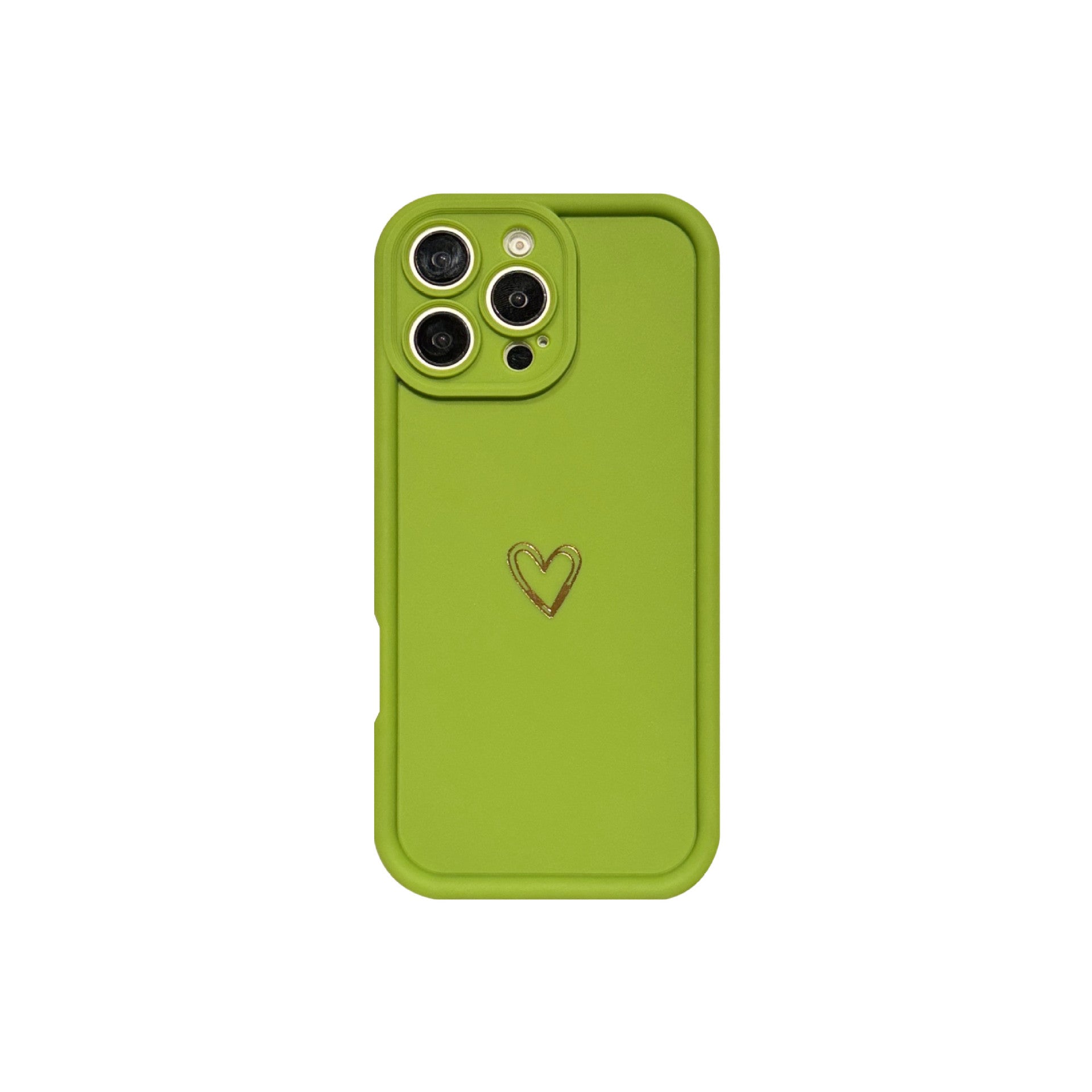 Simple Love Protective Case With Steel Sand Frosted Full Coverage Phone Cover