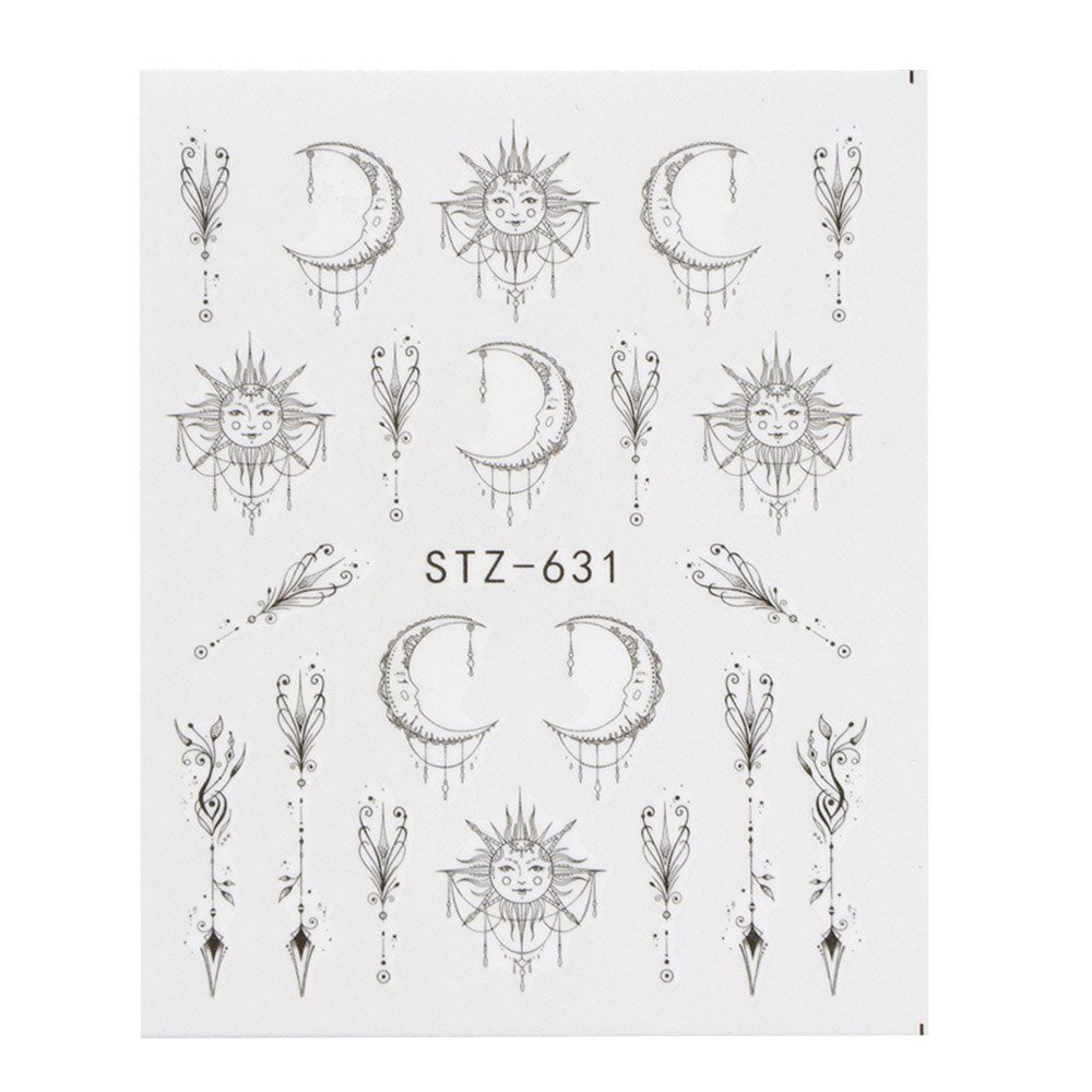Flower Water Nail Stickers