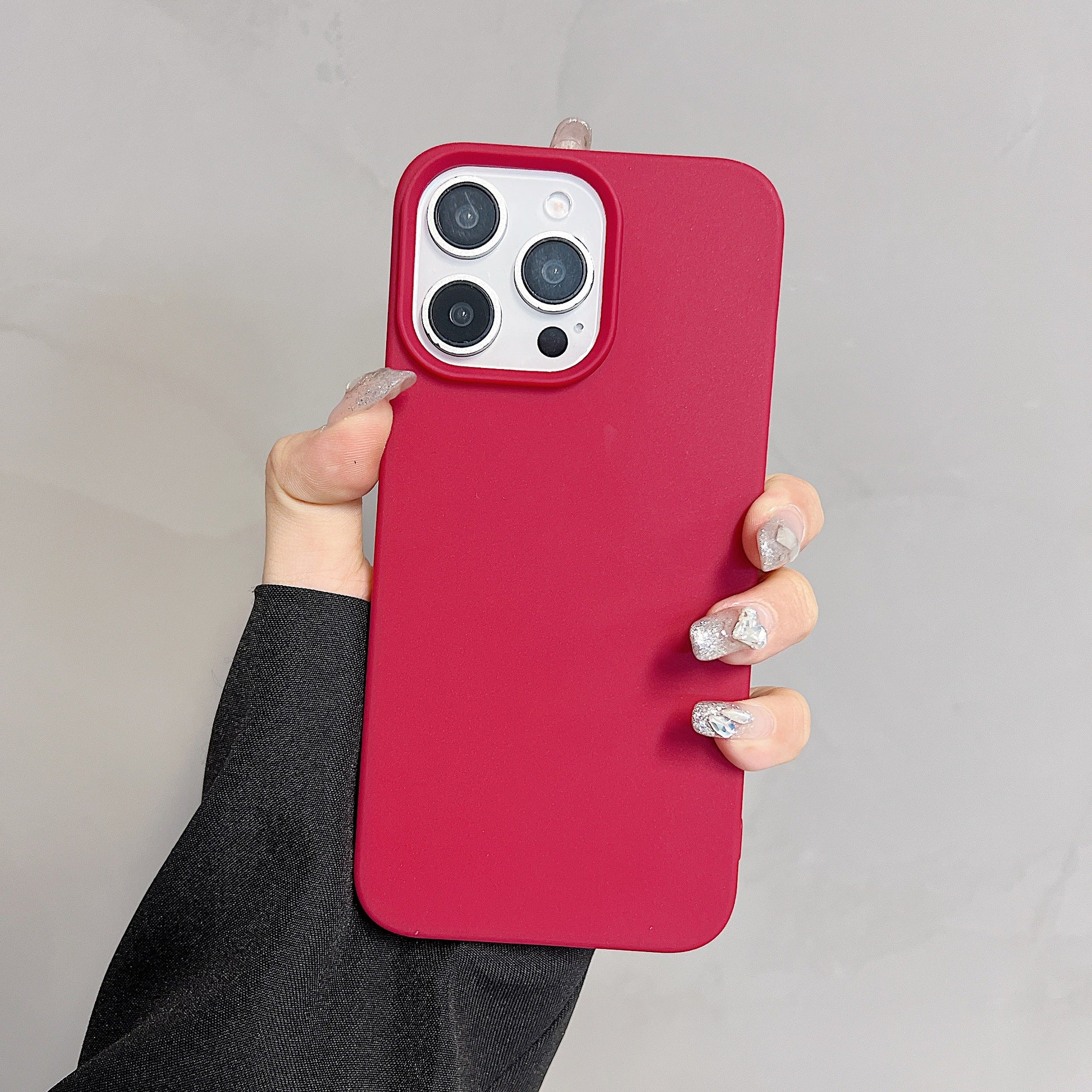 Solid Color Half Pack Skin Feeling Matte Cover Protective Case