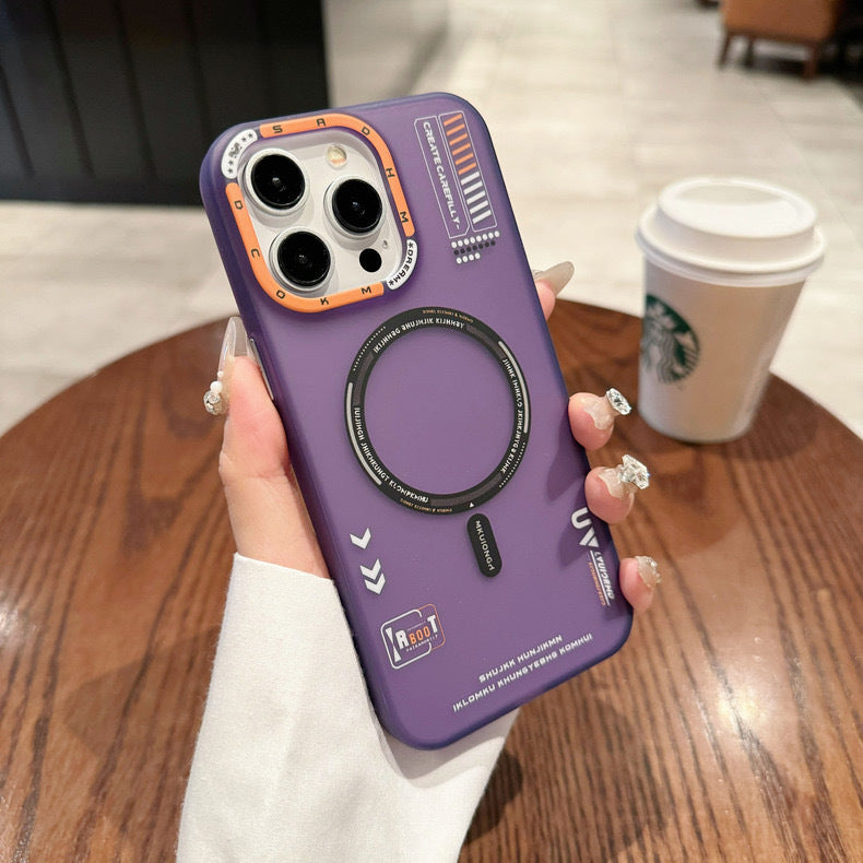 Magnetic Phone Case Frosted Skin Feeling Protective Cover