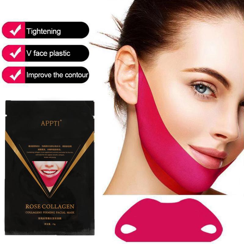 Gel hanging ear type V face mask