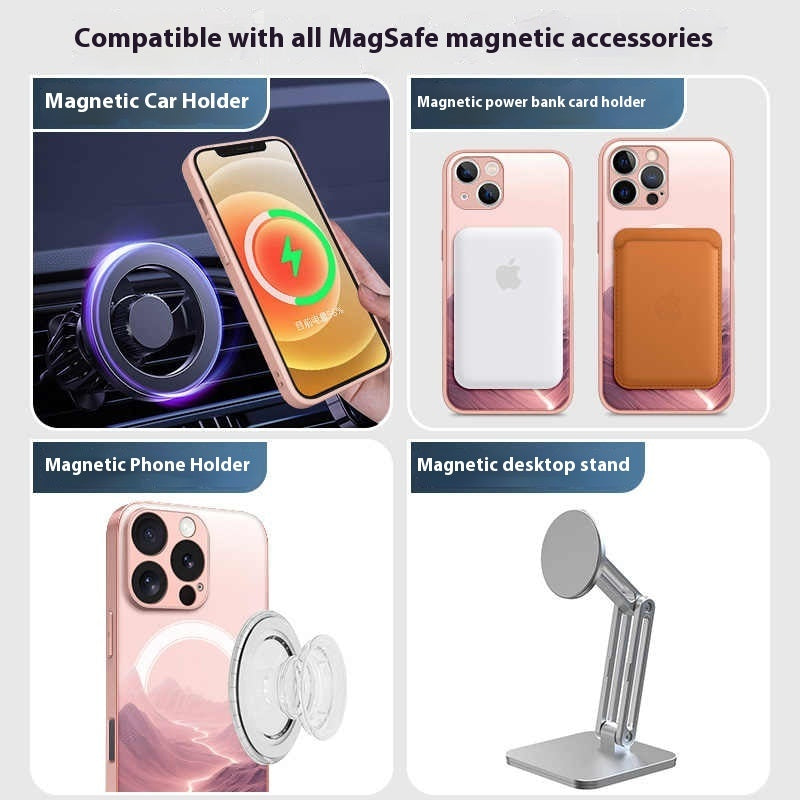 Magnetic Frosted Silicone Heat Dissipation Drop-resistant Protective Cover