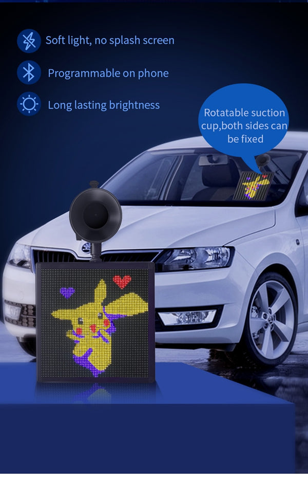 Full-Color Bluetooth Emoticon Car Led Display