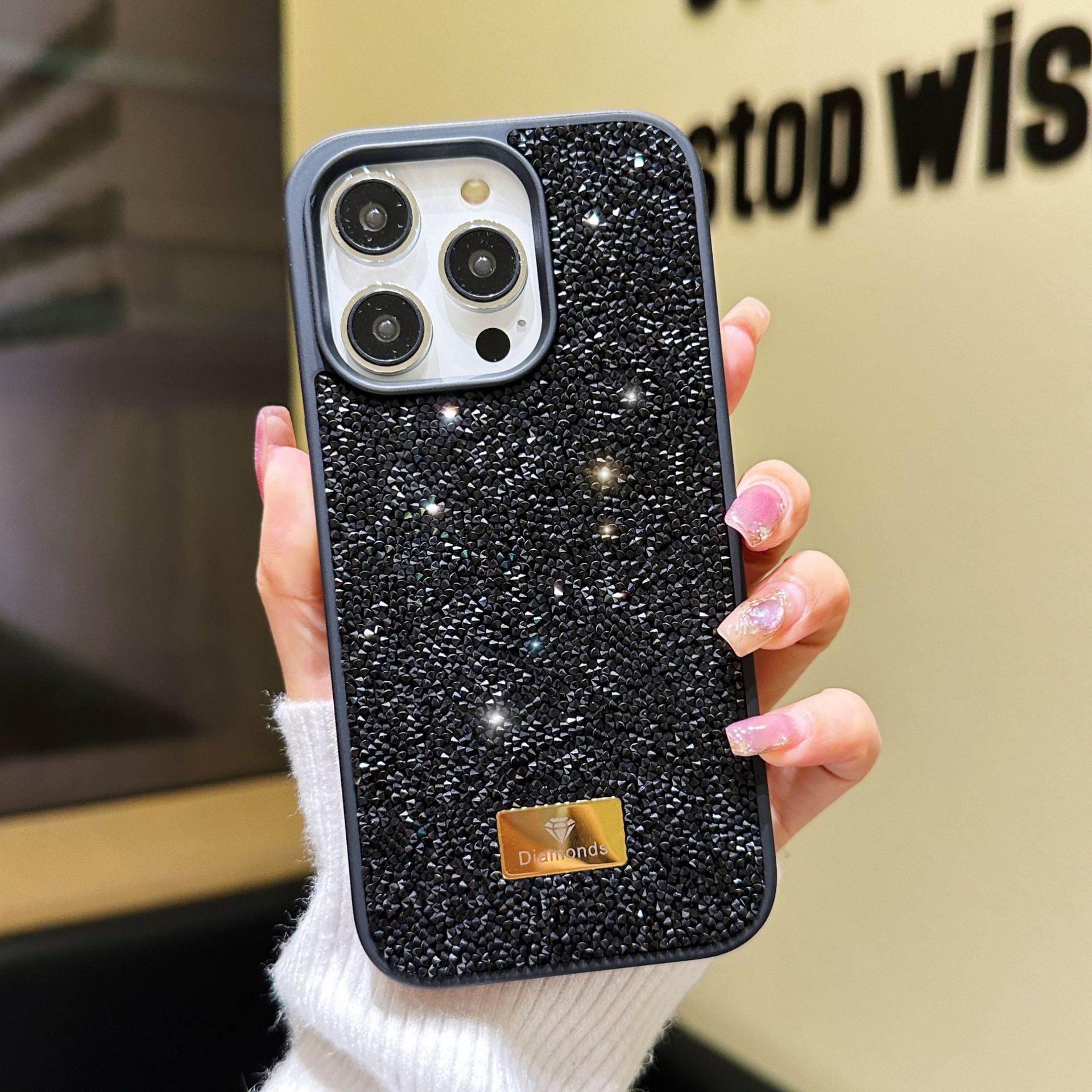 Luxury Rhinestone Mobile Phone Shell Full Diamond Protective Cover