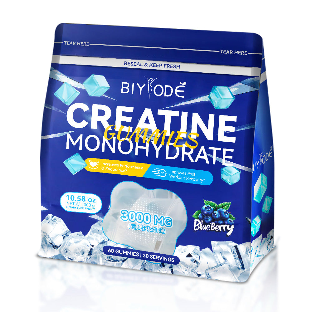 Factory Wholesale Creatine Monohydrate Gummies Herbal Supplement Strength And Endurance Enhancer 100 Percent Natural Vegan Friendly