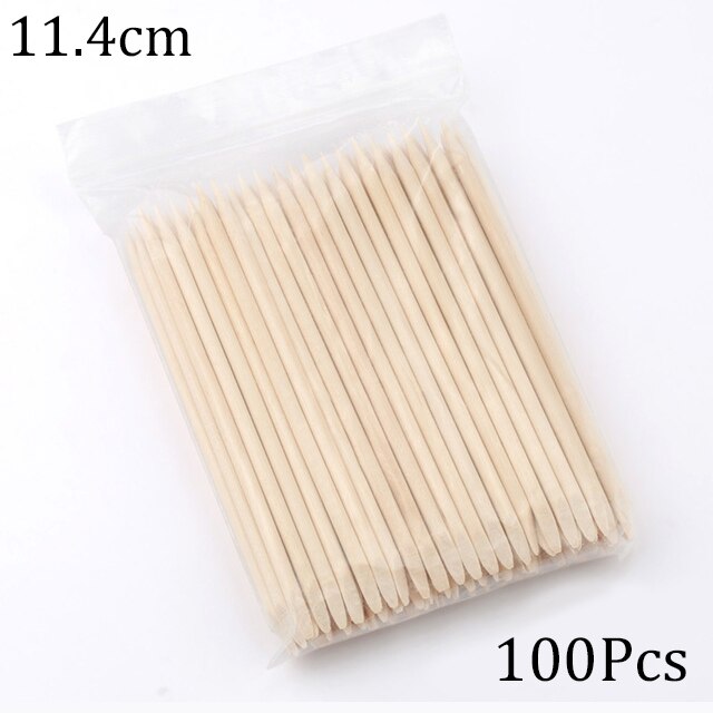 Wooden Nail Art Sticks 100 Pcs Set