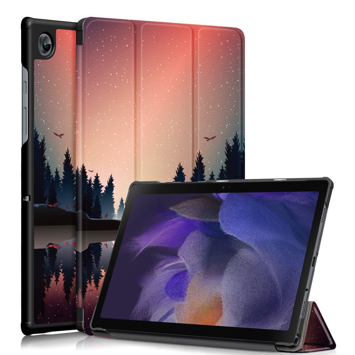 Tablet Protective Cover Tri-fold Leather
