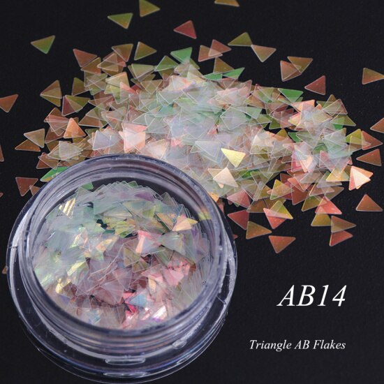 Holographic Flakes Nail Glitter Set