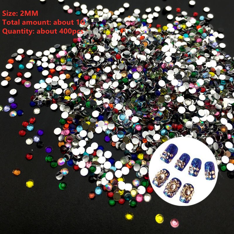 Set of 400 Flat Decorations for Pedicure
