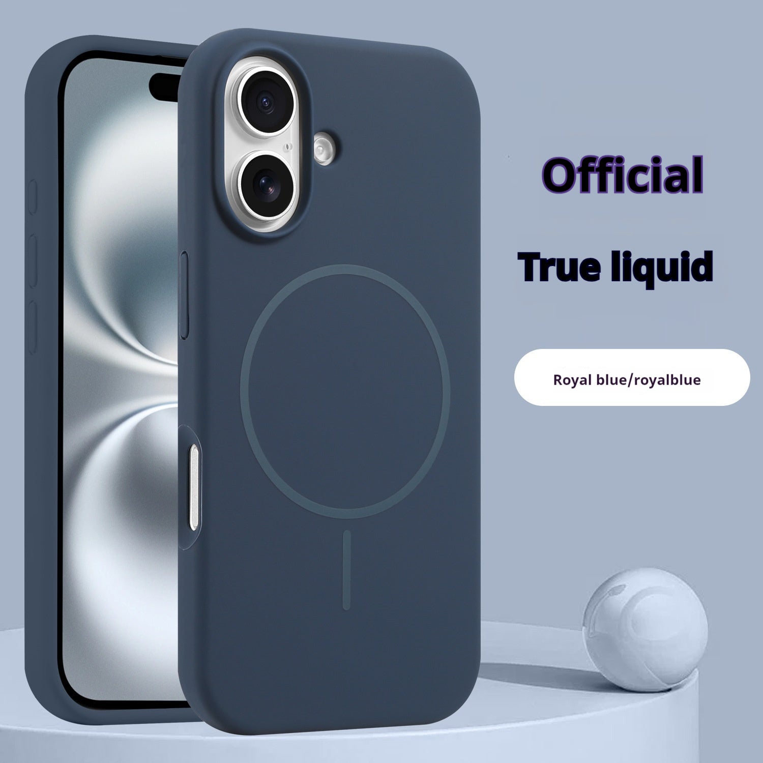 Phone Case Liquid Silicone Magnetic Skin Feeling Pure Color Protective Cover