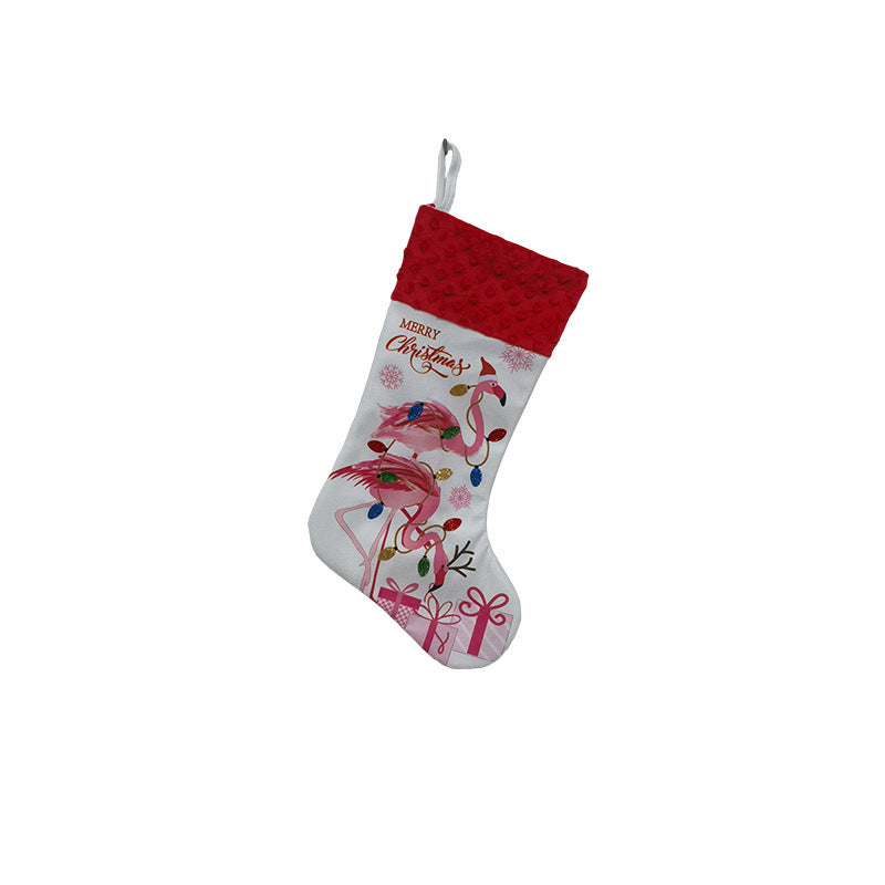 Flamingo Christmas Stockings Holiday Decoration Pendant