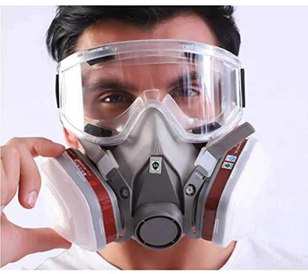 6200 Gas Mask Gas Proof Half Face Mask Series Combination Matched With 6001 2091 5n11 Filters Chemical Organic Protection