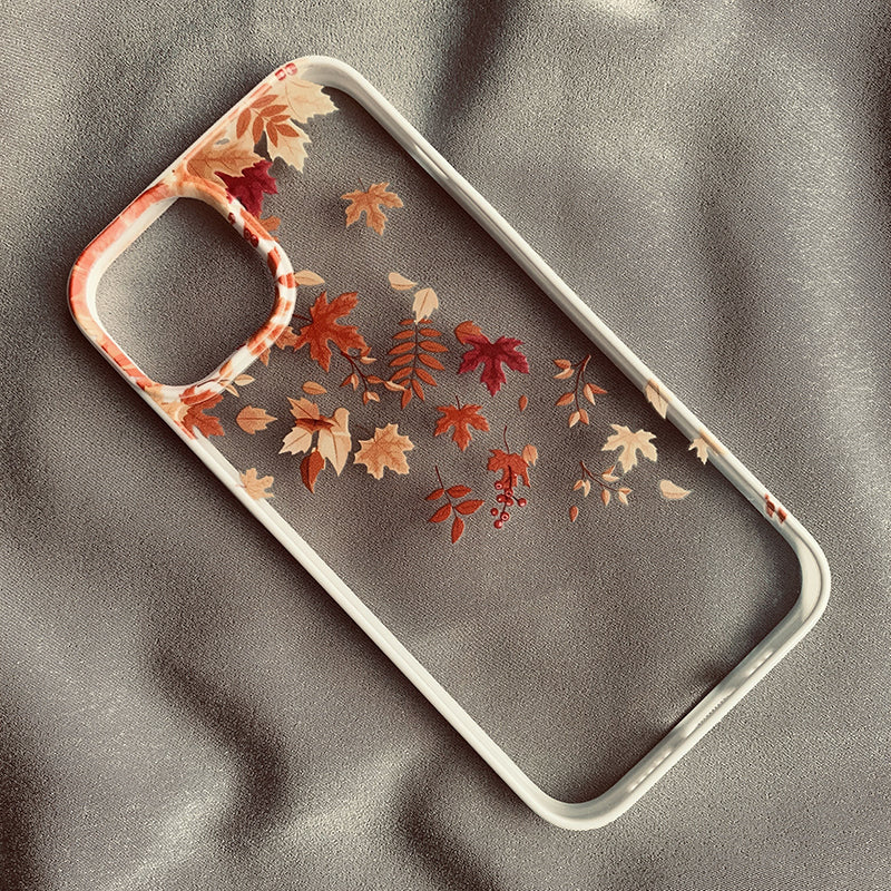 Drop-resistant Protective Cover Creative Autumn Wind And Fallen Leaves Phone Case