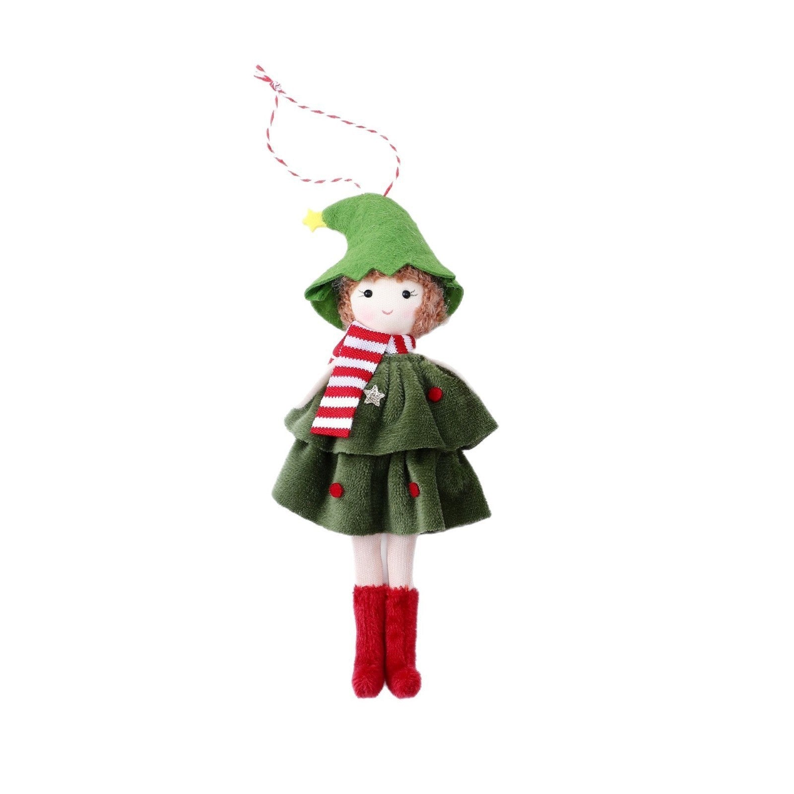 Christmas Cake Dress Girl Doll Angel Pendant