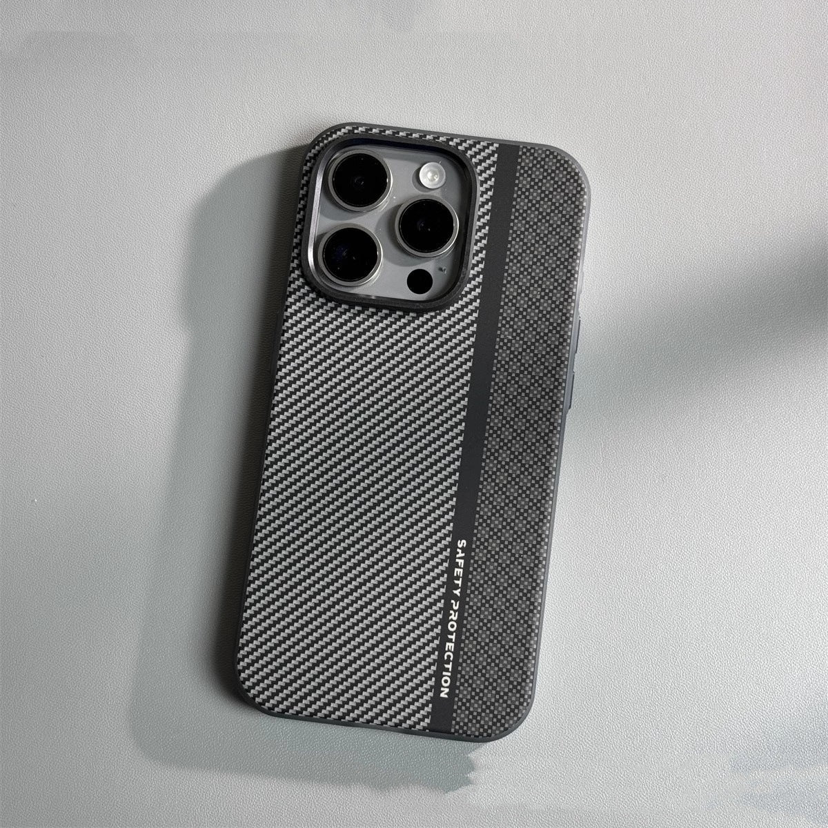 Mobile Phone Carbon Fiber Drop-resistant Protective Cover