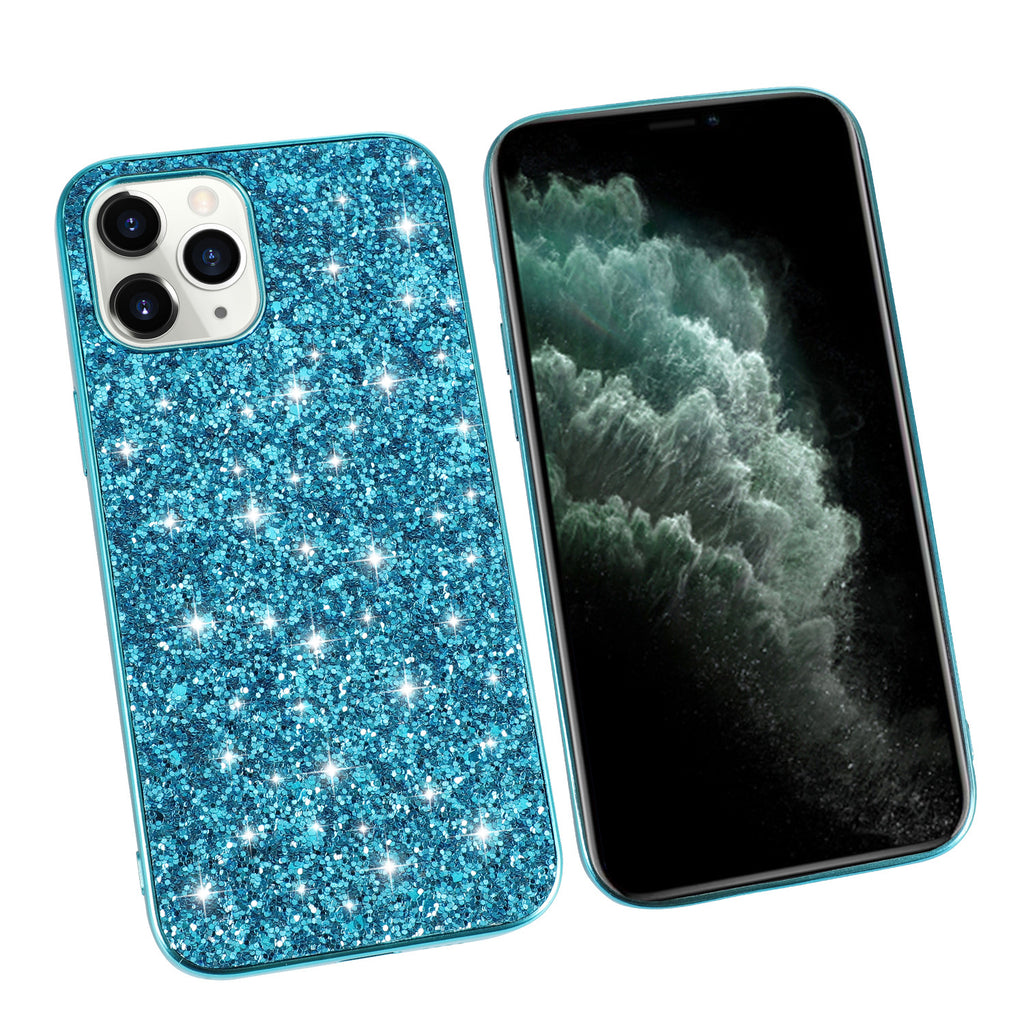Pure Color Protective Cover Sequins Veneer