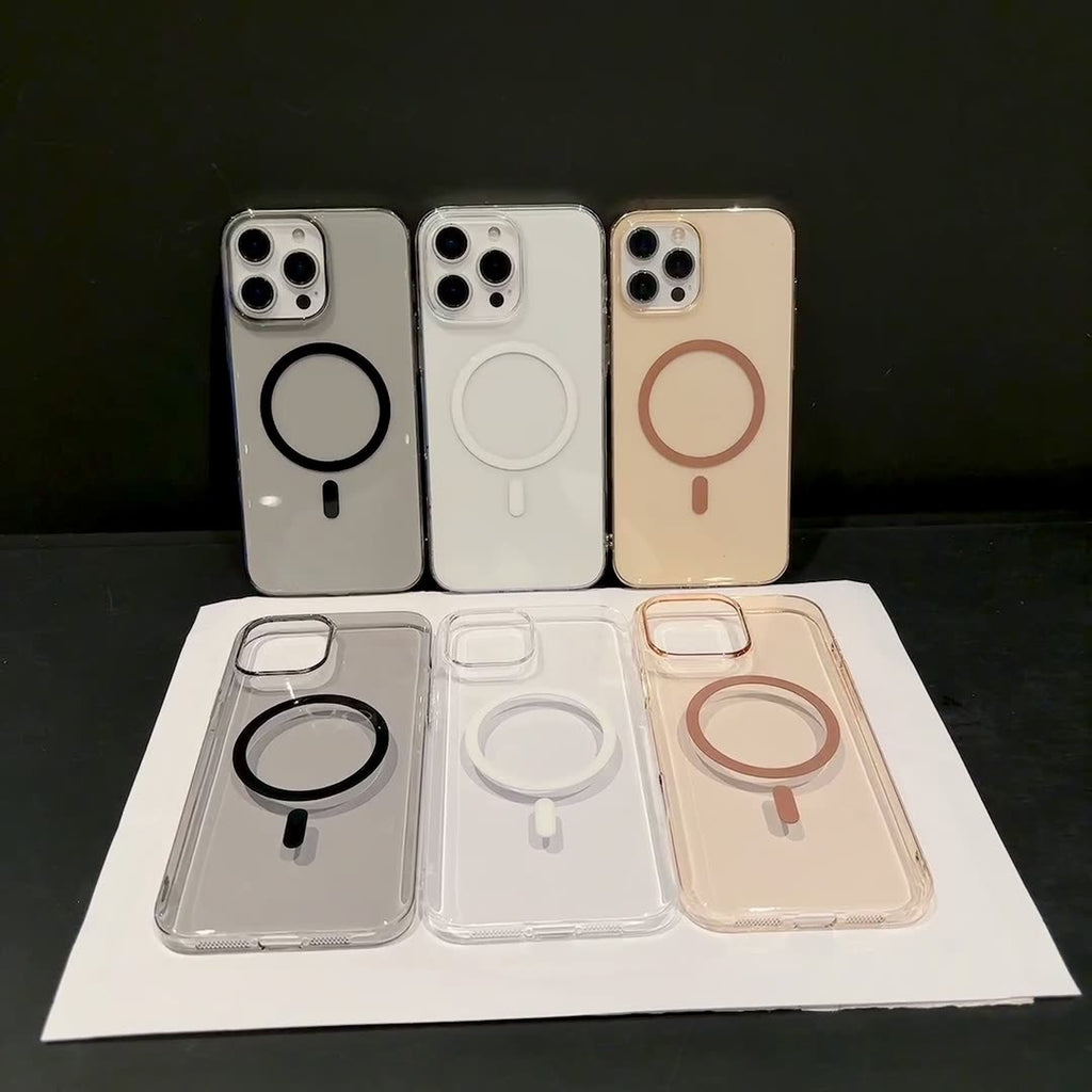 Magnetic Transparent PC Protective Cover Phone Case