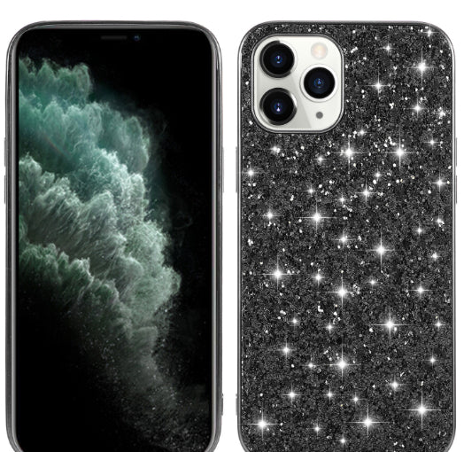 Pure Color Protective Cover Sequins Veneer