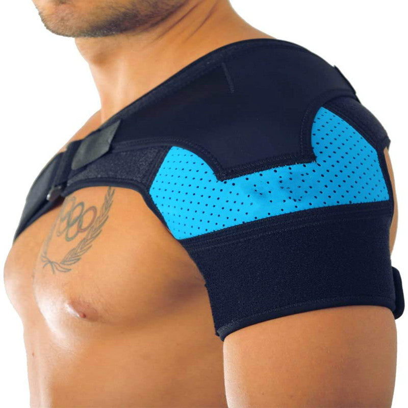 Breathable And Ice Pack Sports Shoulder Pads Shoulder Brace With Pressure Pad Suitable For Both Men And Women Adjustable Shoulder Brace For Left And Right Shoulder Protect