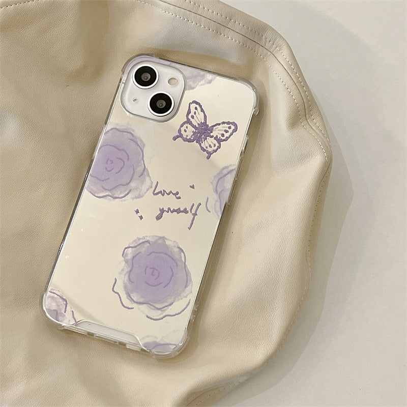 Mirror Flower Butterfly Summer Flower Cover