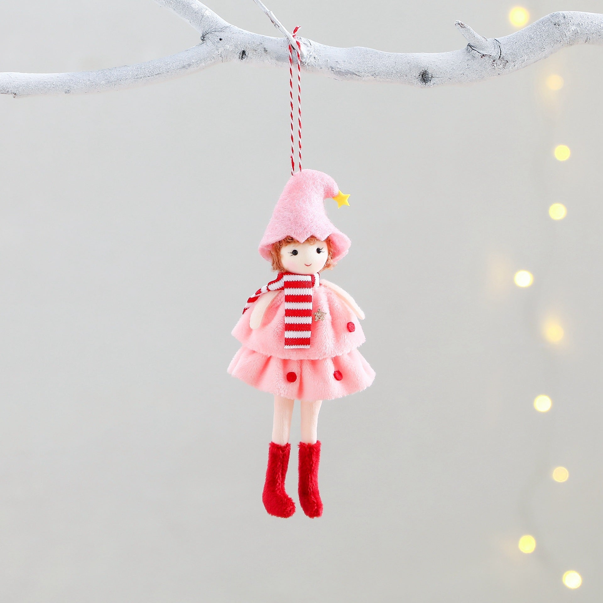 Christmas Cake Dress Girl Doll Angel Pendant