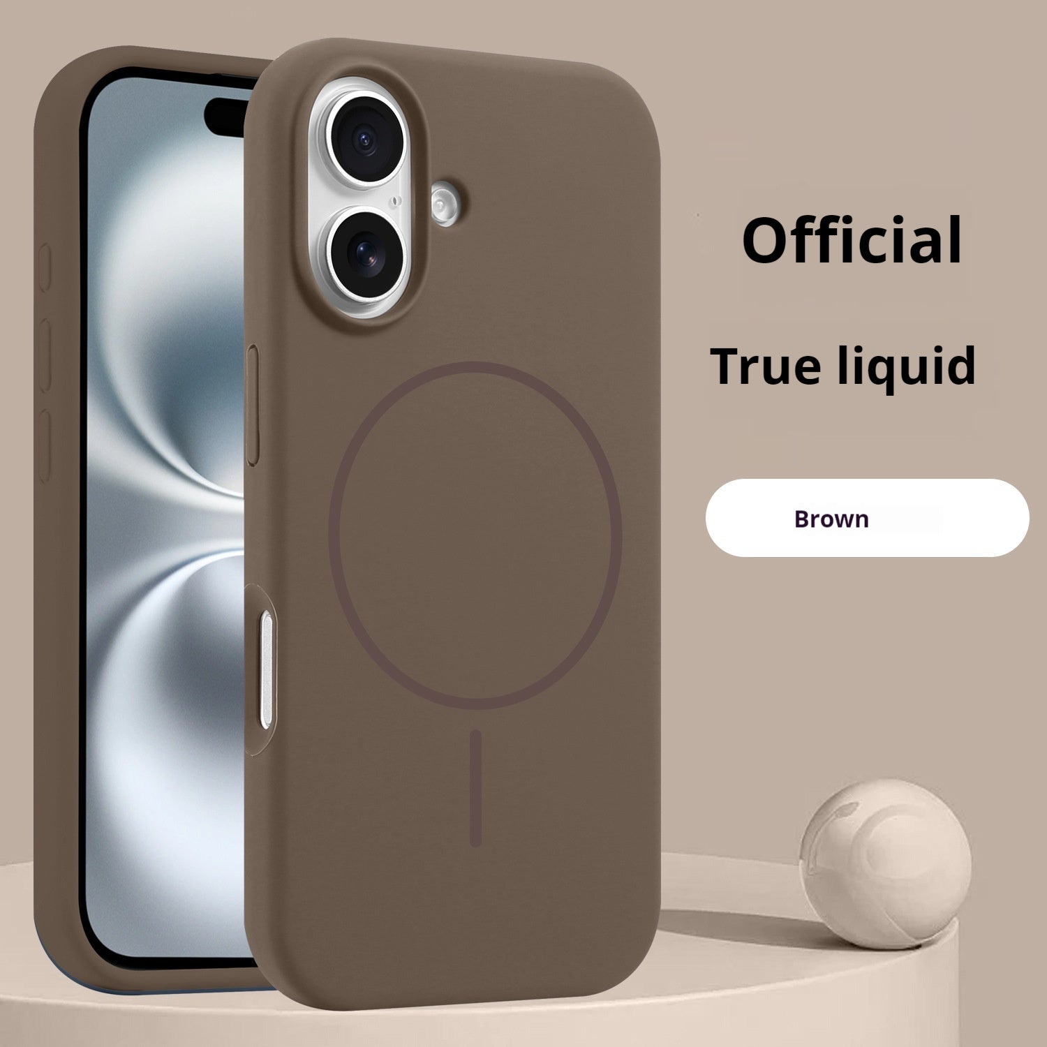 Phone Case Liquid Silicone Magnetic Skin Feeling Pure Color Protective Cover