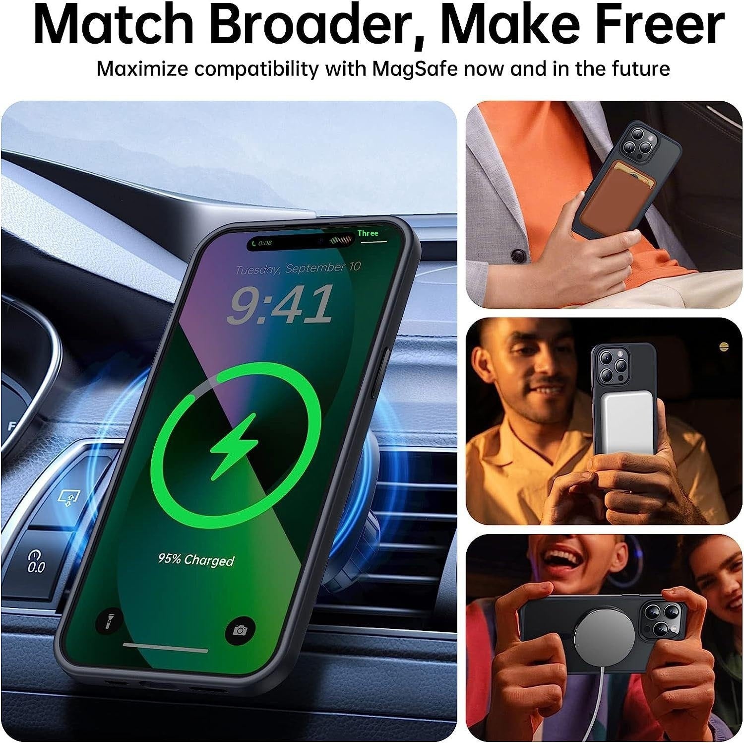 Magnetic Suction Shell Frosted Drop-resistant Protective Cover Phone Case