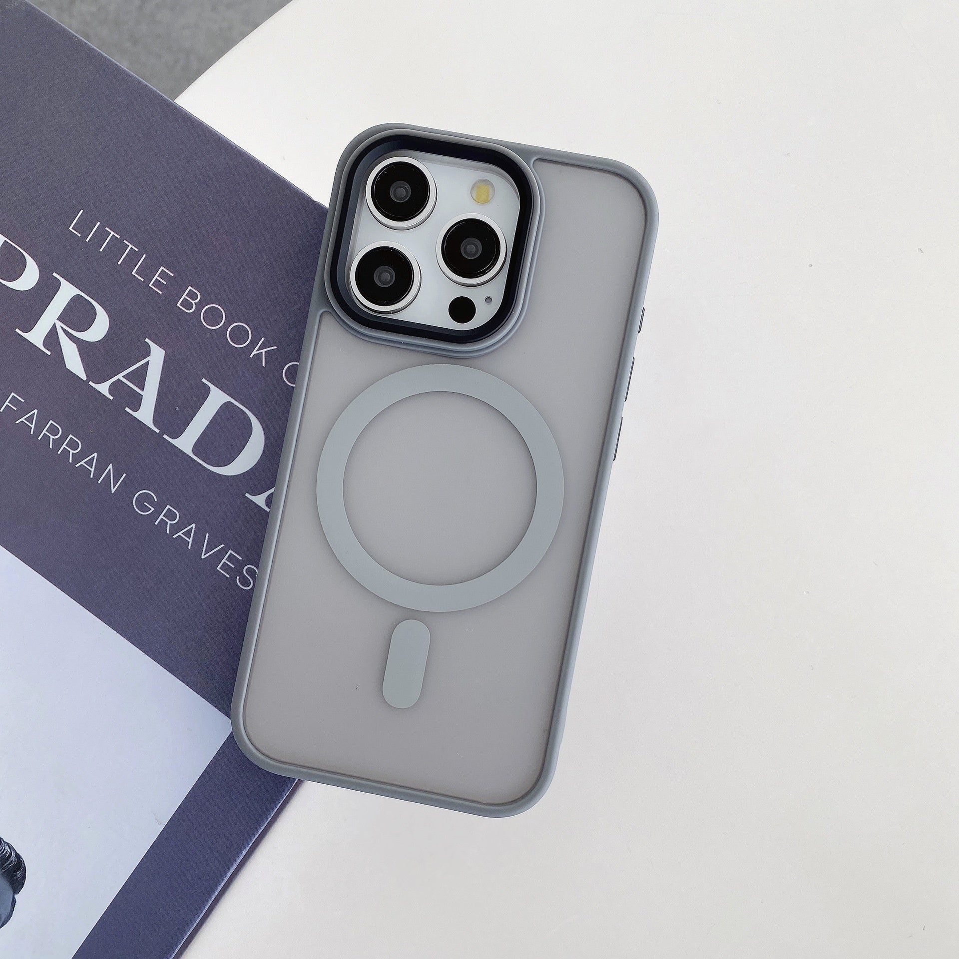 Magnetic Suction Shell Frosted Drop-resistant Protective Cover Phone Case