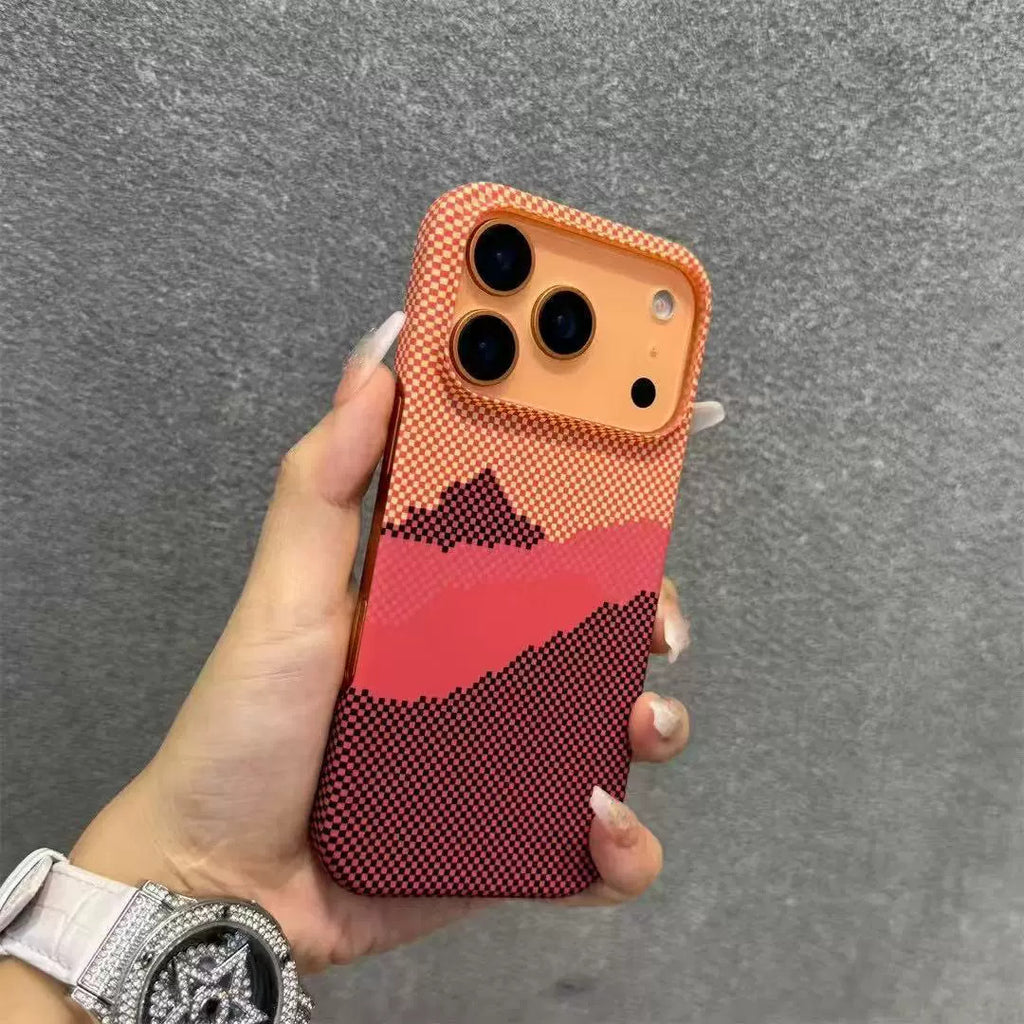 Frosted Magnetic Phone Case Carbon Fiber Protective Cover