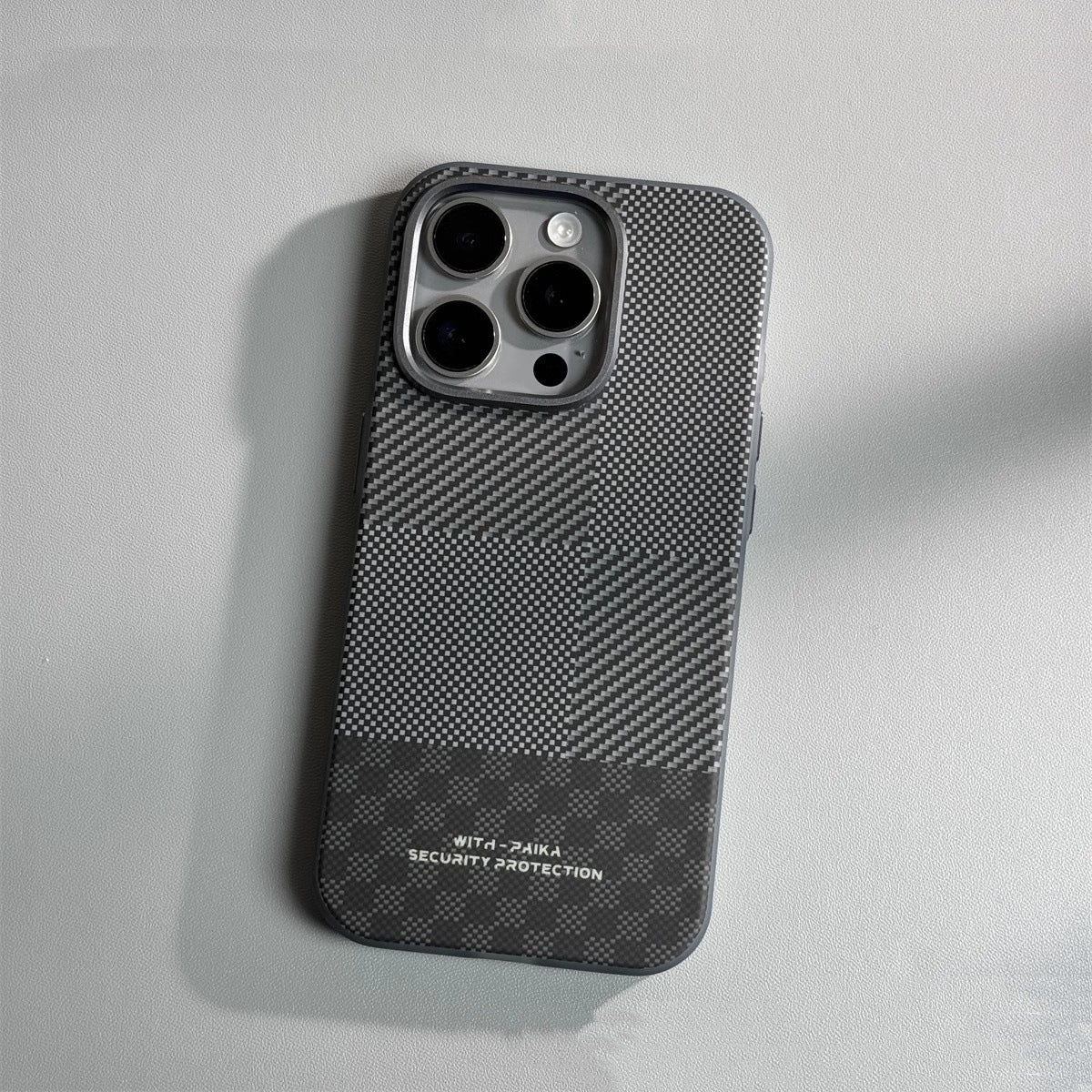 Mobile Phone Carbon Fiber Drop-resistant Protective Cover