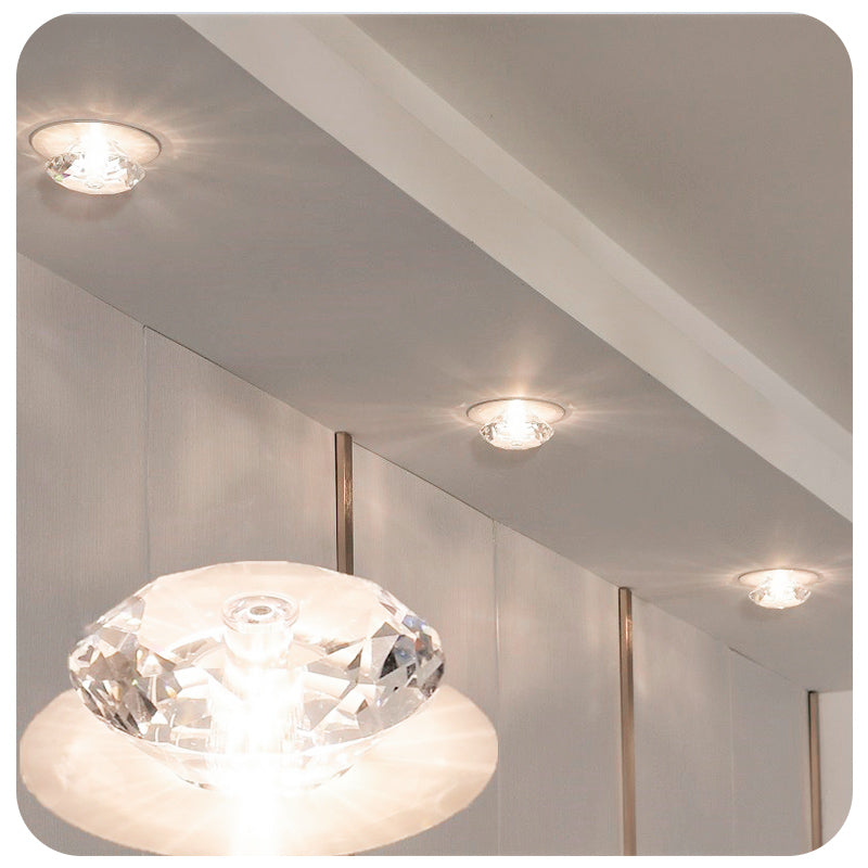 Kristal Buislamp Spotlight - Diamant Plafondlamp E14