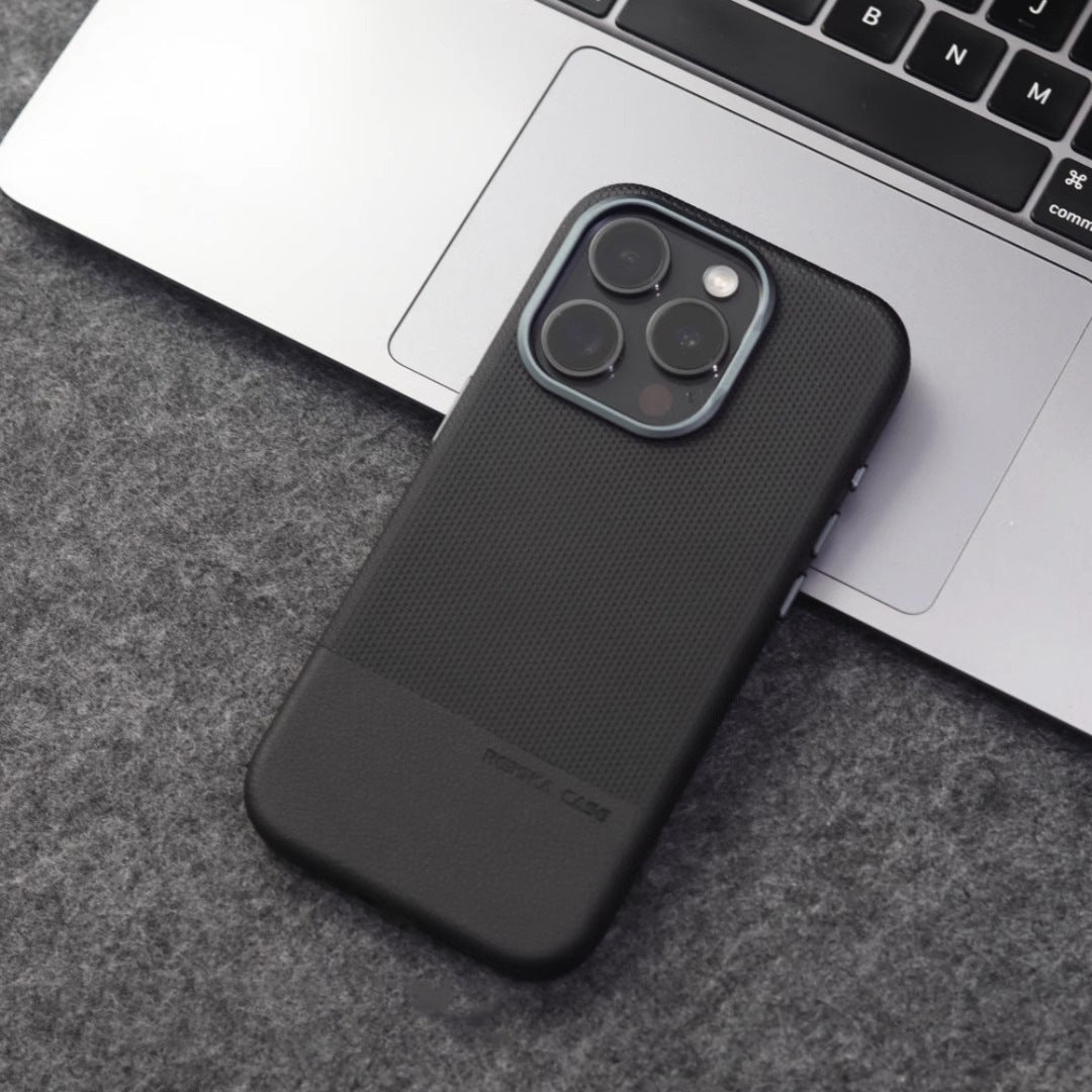 Double-piece Leather Drop-resistant Protective Cover Magnetic Phone Case