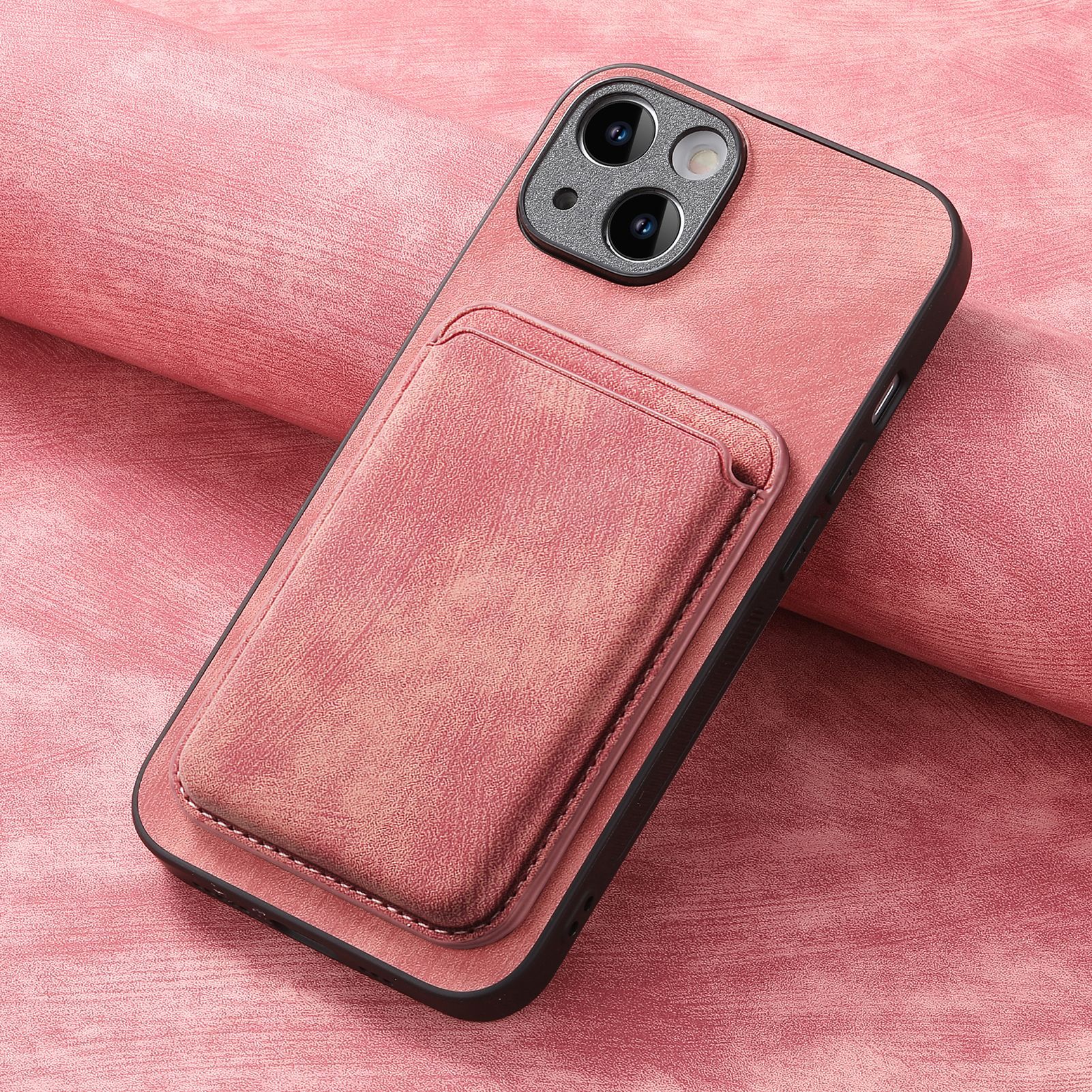 Magnetic Phone Case Fine Hole Card Holder Protective Cover