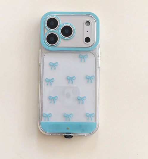 IPhone 17 Pink And White Bowknot Phone Case
