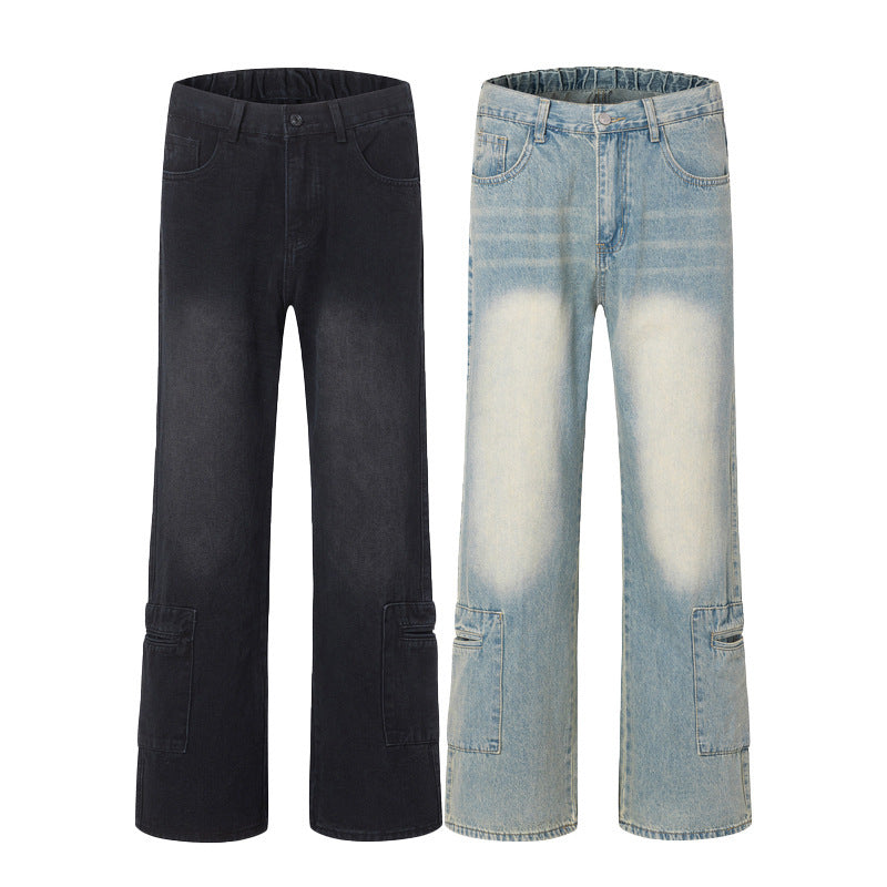 Fashion Personality Male Baggy Straight Trousers