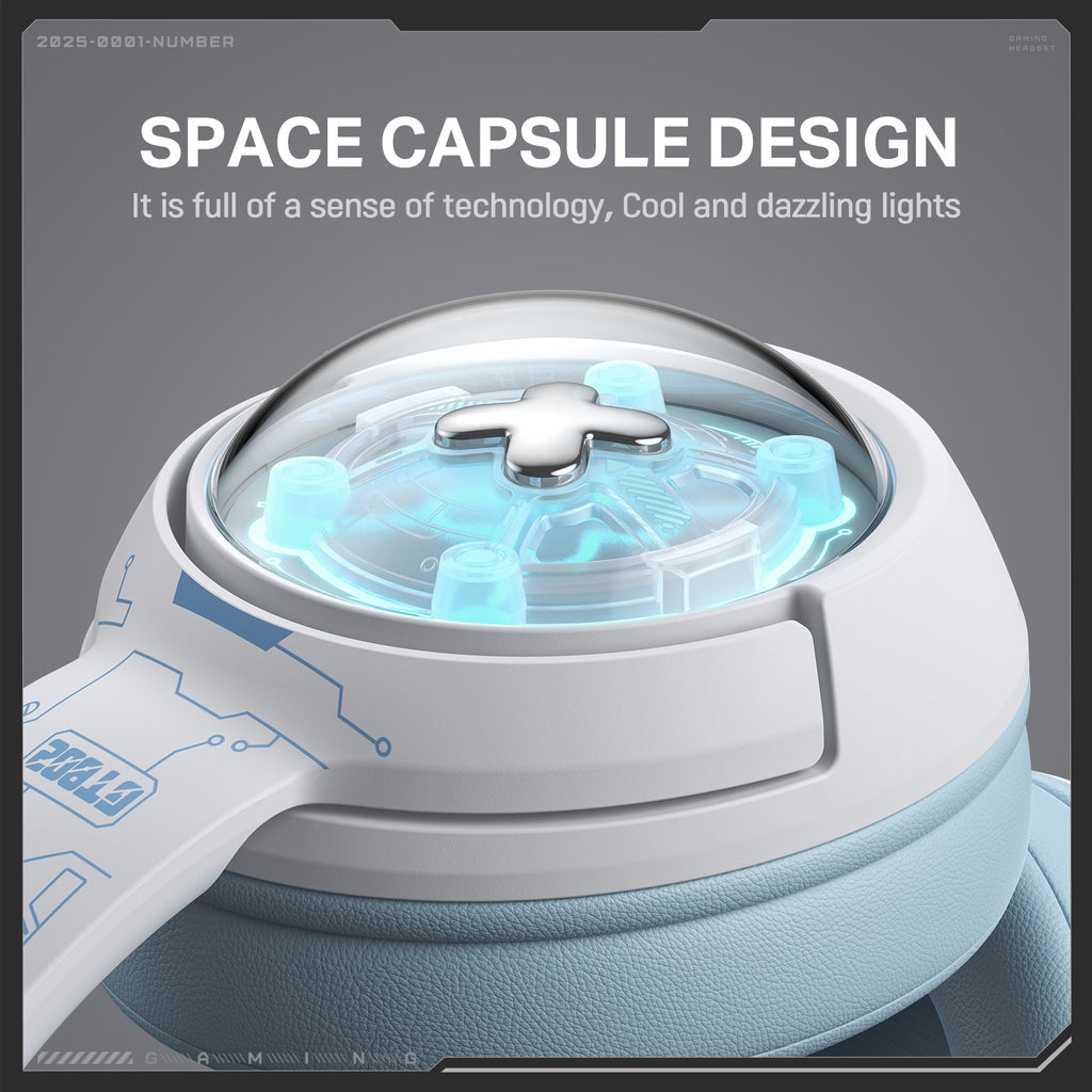 Wireless Gaming Headset Over-ear Bluetooth Headphones