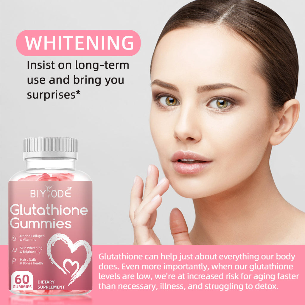 OEM ODM Custom Nature Glow Glutathione Collagen Gummies Private Label Wholesale Supplement