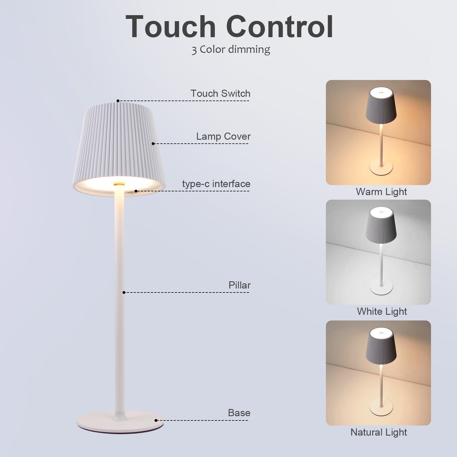 Wireless Charging Desk Lamp KTVcocktail Bar Table Lamp Portable Night Light
