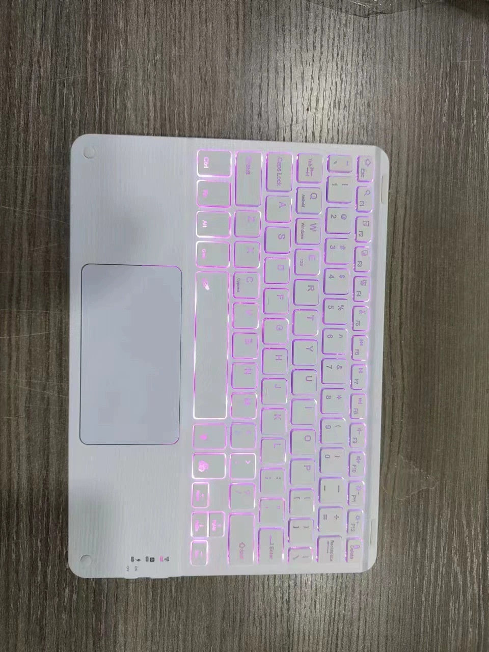 Bluetooth Keyboard With Touch For Mobile Phone Tablet Wireless Rechargeable