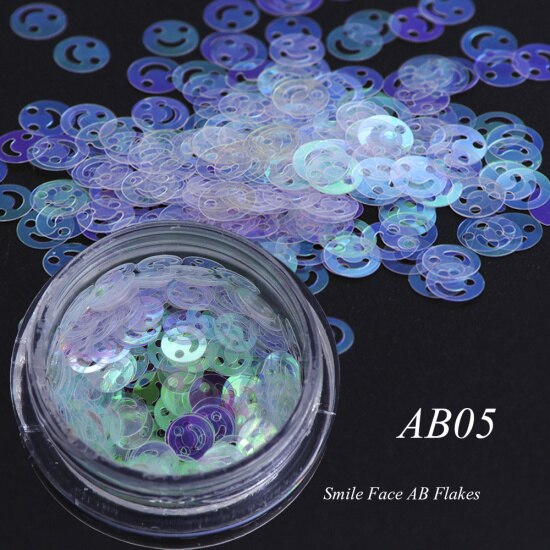 Holographic Flakes Nail Glitter Set