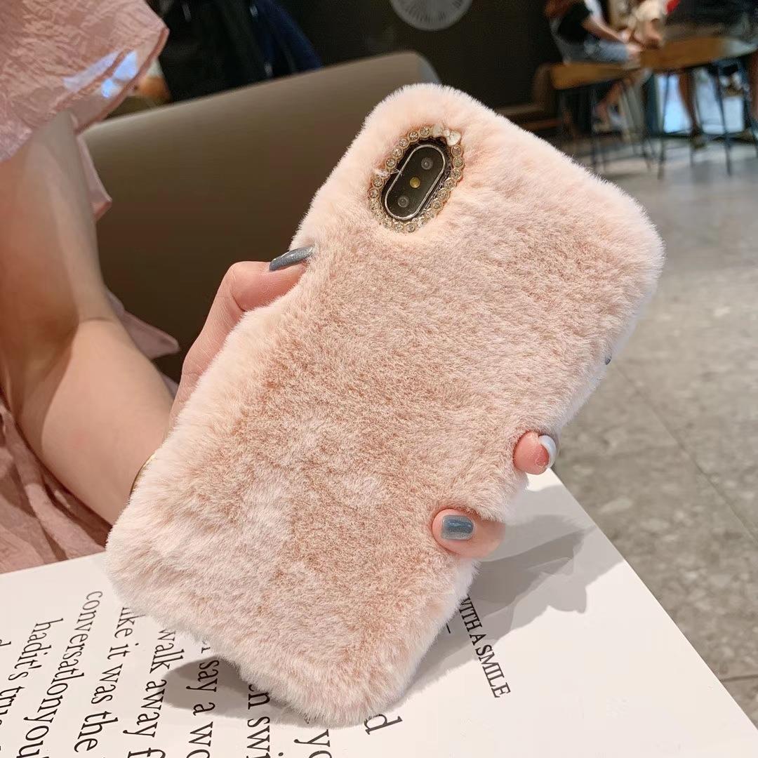 Rabbit Hair Protective Cover Mobile Phone Case