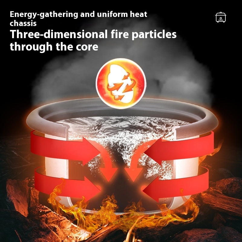 Old-fashioned Small Electric Rice Cooker 3L Large Capacity Household Rice Cooker