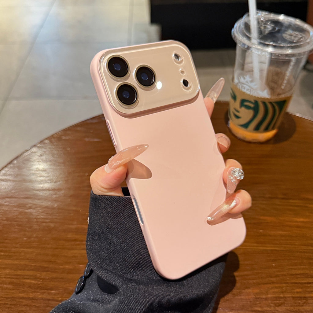 New Matte Solid-color Skin-feel Crystal Full-body Lens-protecting Phone Case