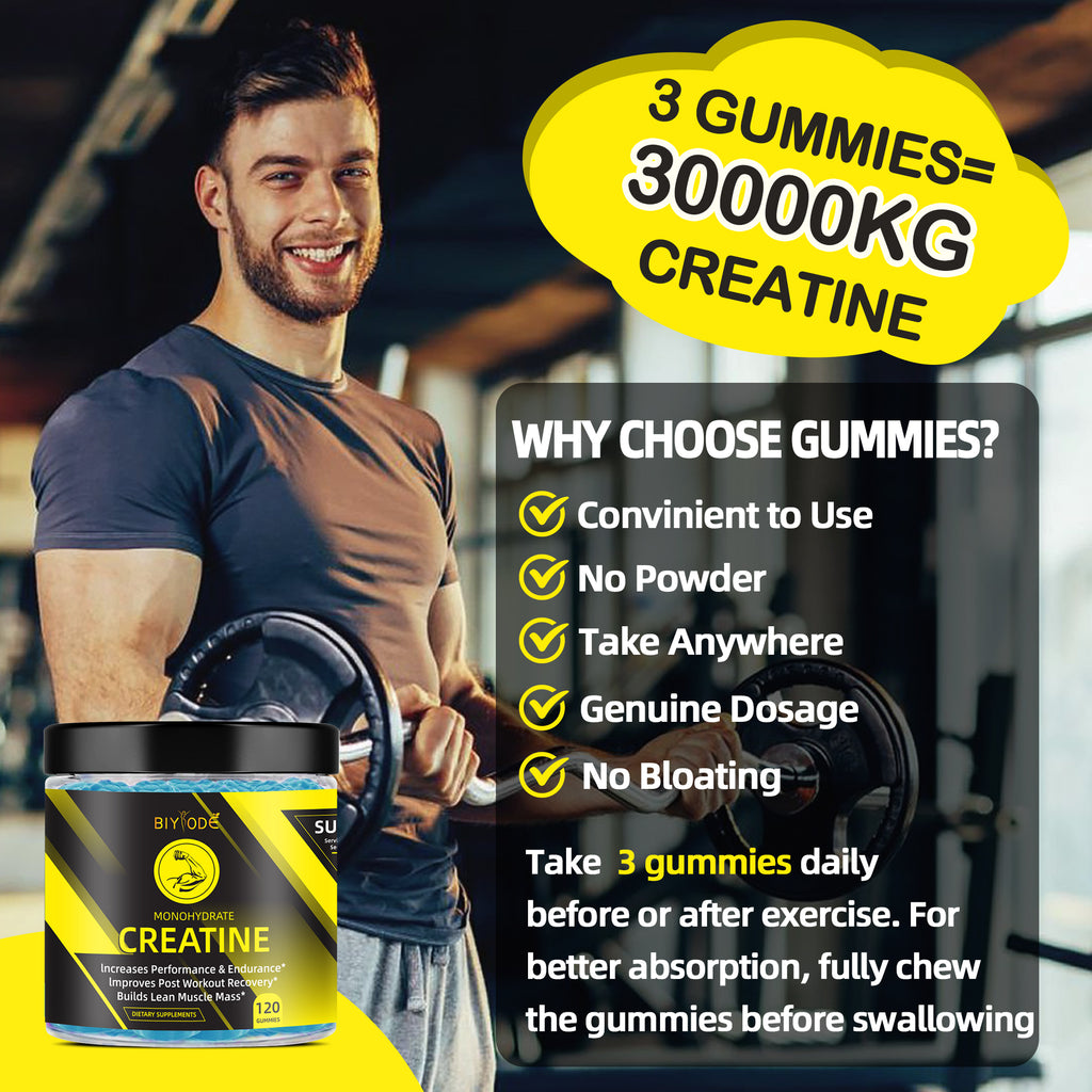 Ready Stock Wholesale Fast Shipping Healthcare Supplements Pre Workout Health Products Creatine Monohydrate Gummies
