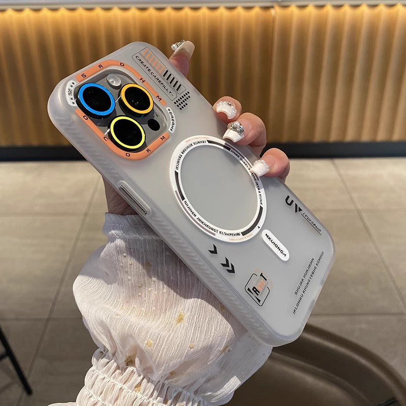 Magnetic Phone Case Frosted Skin Feeling Protective Cover