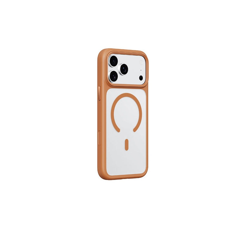 Applicable To 17ProMax Phone Case Skin Feeling Frosted Transparent Magnetic Drop-resistant Protective Cover