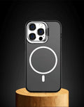 Metal Invisible Bracket Phone Case Frosted Magnetic Protective Cover